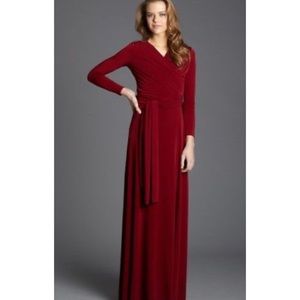 Von Vonni Red Long Sleeve Transformer Maxi OS